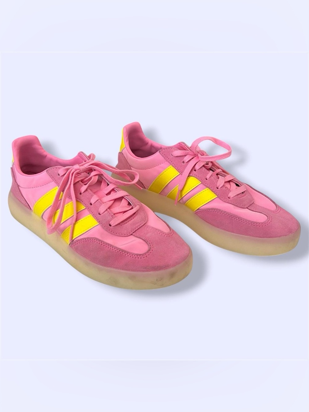 Adidas Barreda Decode Sneakers in pink and yellow